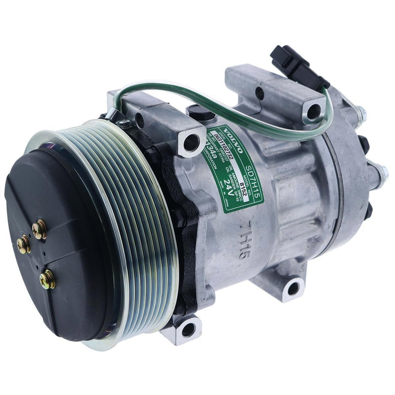 DURAFORCE SD7H15 A/C Compressor VOE11412631 VOE15082727 for Volvo EC330 EC360 EC460 EC700