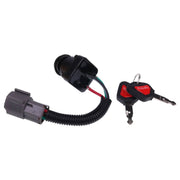DURAFORCE Starter Switch w/Keys 32771-31822 for Kubota Backhoe Loader L39 L45 L47 L48 M59