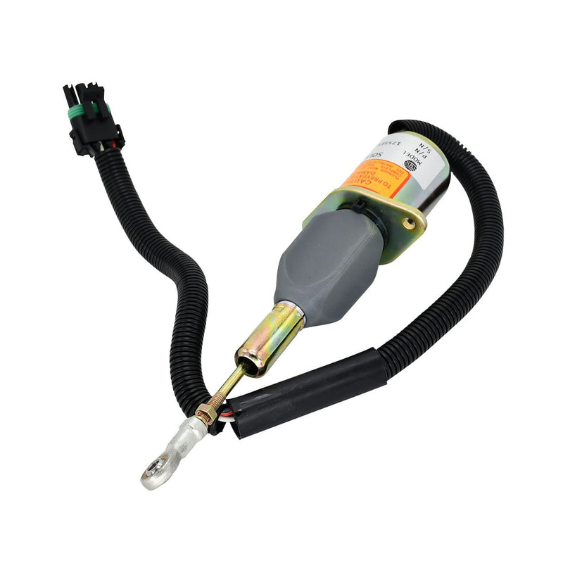 DURAFORCE Shutoff Solenoid RE504223 for John Deere Engine 7.6L 6076 8.1L 6081 Buncher 653E