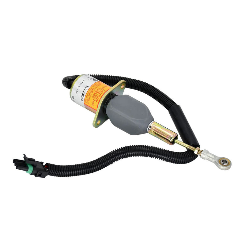 DURAFORCE Shutoff Solenoid RE504223 for John Deere Engine 7.6L 6076 8.1L 6081 Buncher 653E