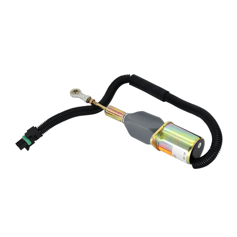 DURAFORCE Shutoff Solenoid RE504223 for John Deere Engine 7.6L 6076 8.1L 6081 Buncher 653E