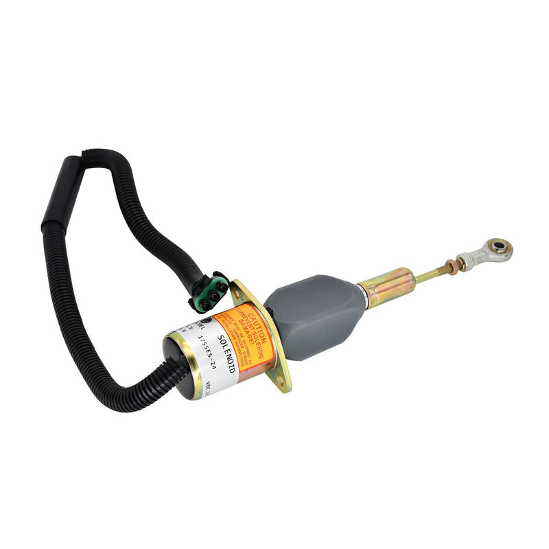 DURAFORCE Shutoff Solenoid RE504223 for John Deere Engine 7.6L 6076 8.1L 6081 Buncher 653E