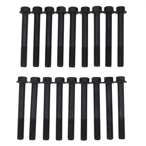 DURAFORCE 18Pcs Cylinder Head Bolt 19013-03450 for Kubota Engine V2403 V2203 V2003