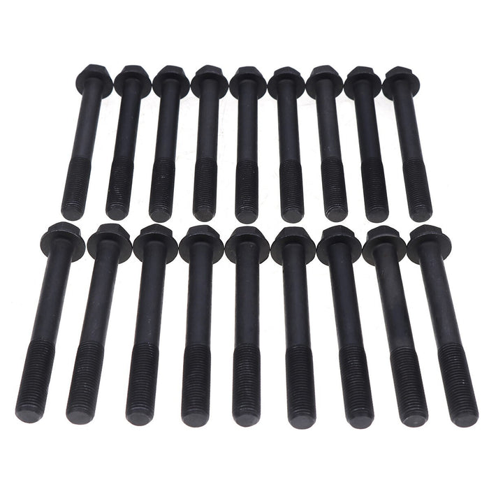 DURAFORCE 18Pcs Cylinder Head Bolt 19013-03450 for Kubota Engine V2403 V2203 V2003