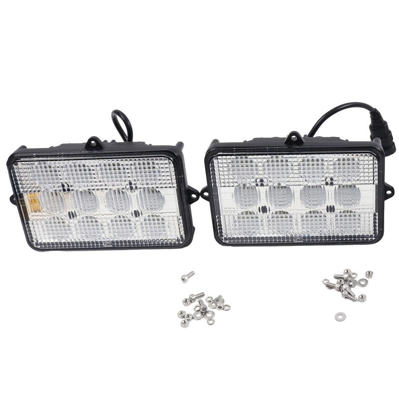 DURAFORCE 2Pcs 6"x4" LED Cab Light 6500K AH159332 for John Deere 9410 9510 9610 9400 9500