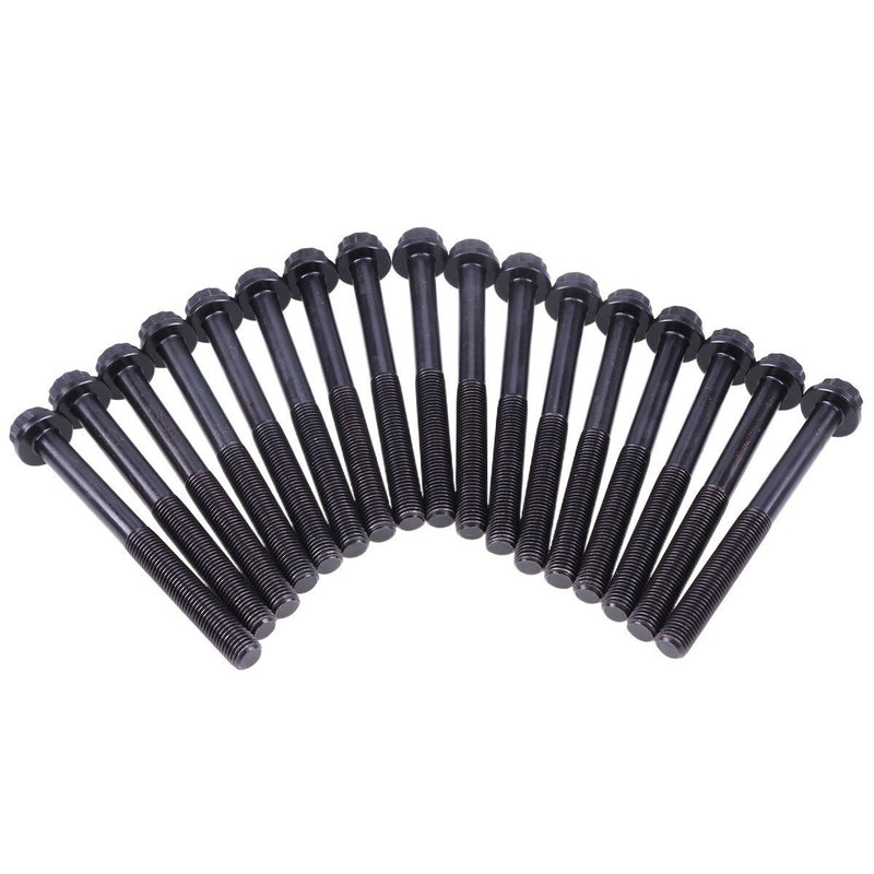 DURAFORCE 17PCS Cylinder Head Bolt 6204-13-1610 6204131610 for Komatsu Engine 3D95 4D95