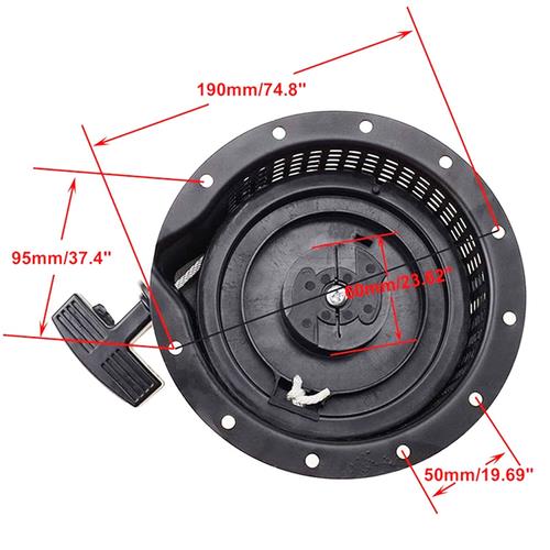DURAFORCE Recoil Pull Starter Assembly for Yamaha MZ360 EF6600 Generator Lawn Mower Engine