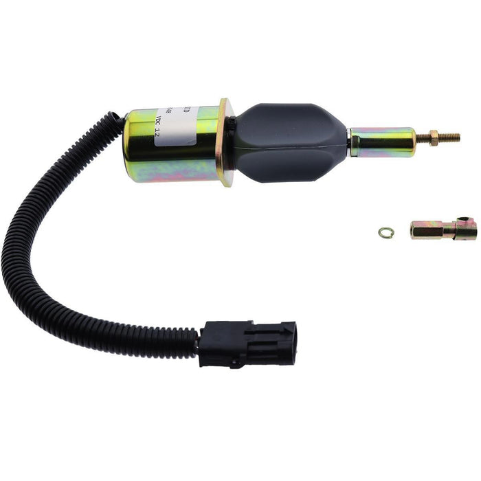 DURAFORCE 12V Stop Solenoid 3928160 SA-4293-12 for Cummins 6C8.3 ISC8.3 ISL9 QSC8.3 QSL9