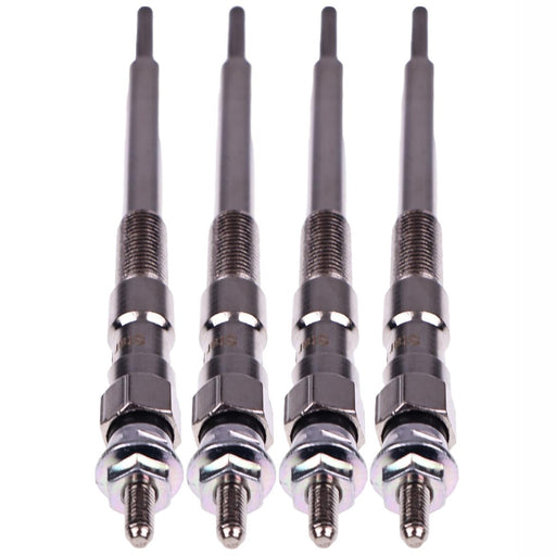 DURAFORCE 4Pcs Glow Plug 1J705-65510 for Kubota V2607 KX057-4 KX057-5 U55-4 U55-5