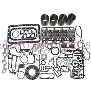 DURAFORCE Overhaul Rebuild Kit for Kubota Engine V1902 V1902B Excavator KH20 KH151 KH101