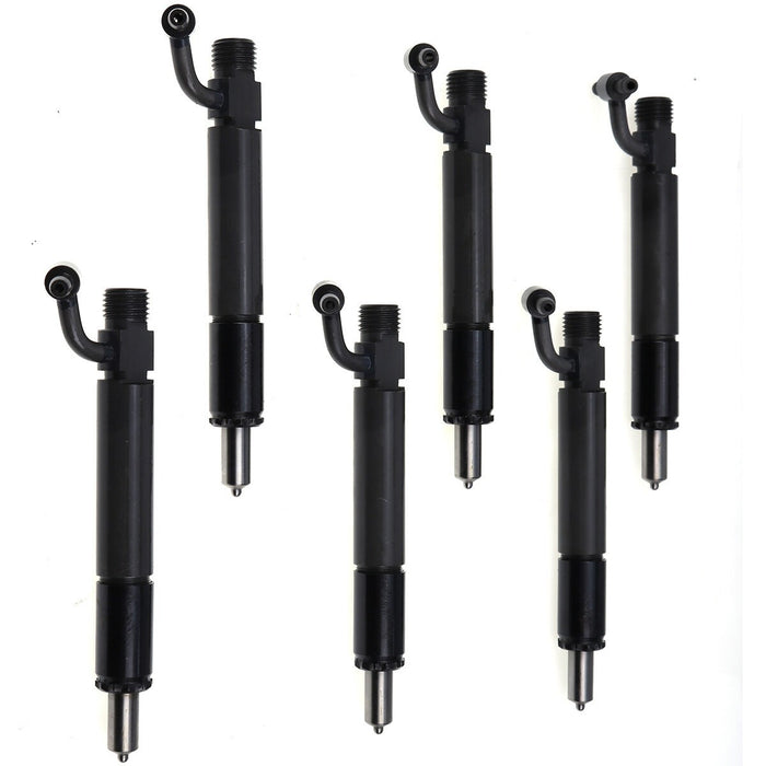 DURAFORCE 6PCS Fuel Injector w/Cap 631571C91 675967C91 for Case DT-414 D-436 D-414 DT-436