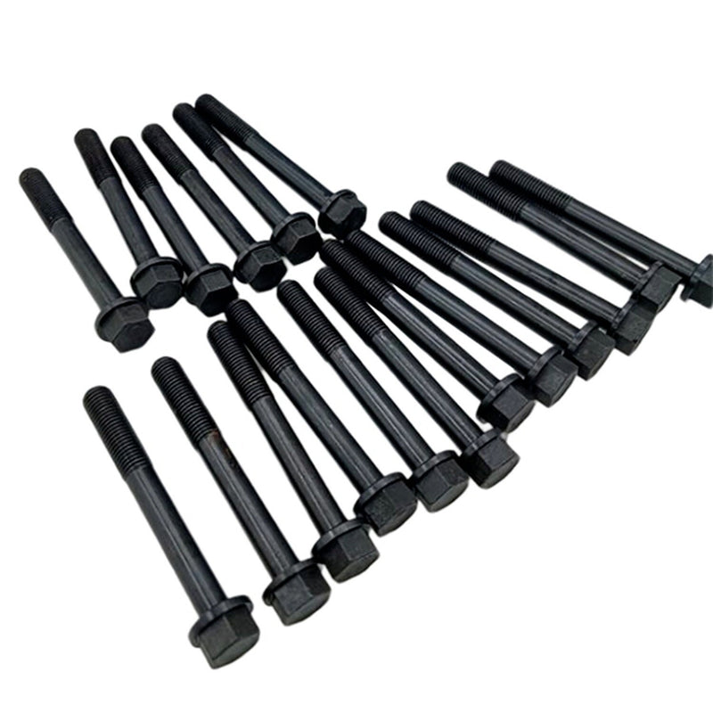 DURAFORCE 18Pcs Cylinder Head Bolt 16241-03450 for Kubota V1505 B1700D B1700E B2100E