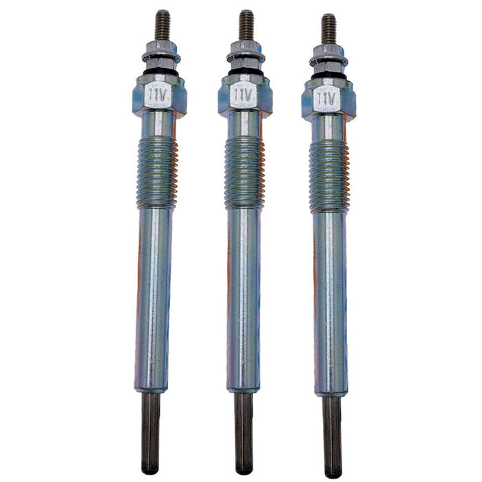 DURAFORCE 3 Pcs Glow Plug 129008-77800 for Yanmar Engine 3TNV88C 4TNV88C