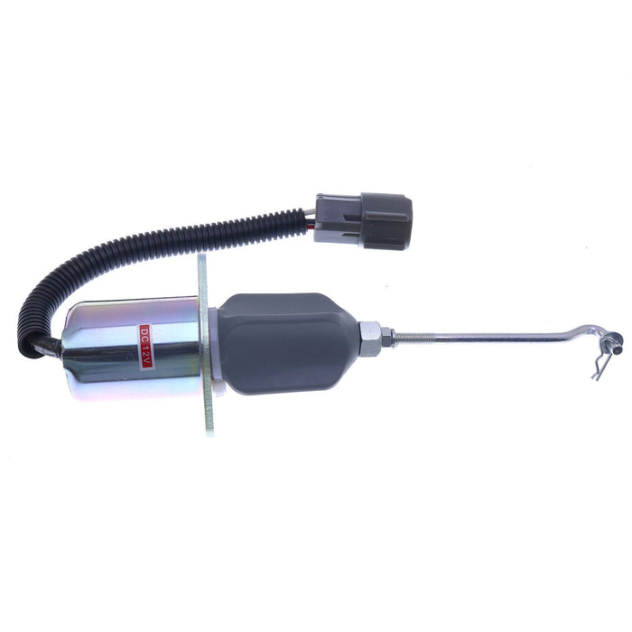 DURAFORCE 12V Stop Solenoid Valve 32A87-15100 for Mitsubishi ECOMAT Shovel S4S-Z1DT61ES