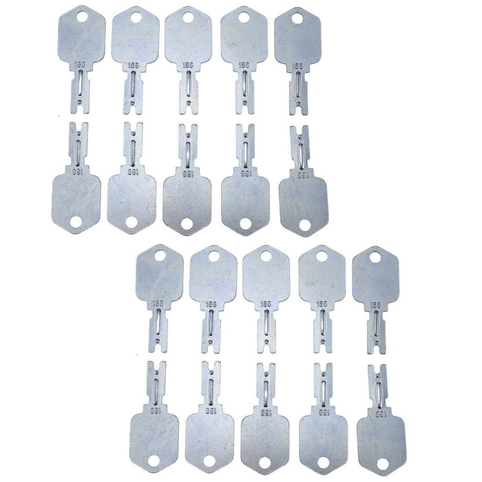 DURAFORCE 20X for Clark Crown Gradall Gehl Hyster Komatsu Yale #166 Forklift Ignition Key