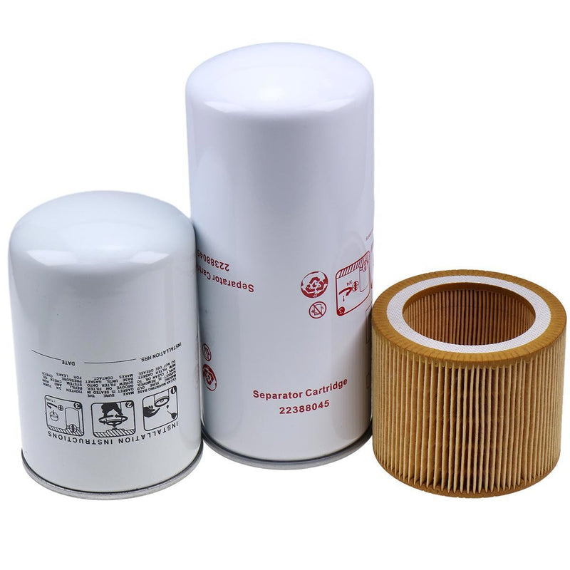 DURAFORCE Filter Kit 39329602 22388045 88171913 for Ingersoll Rand 5 to 15 HP UP6-Series
