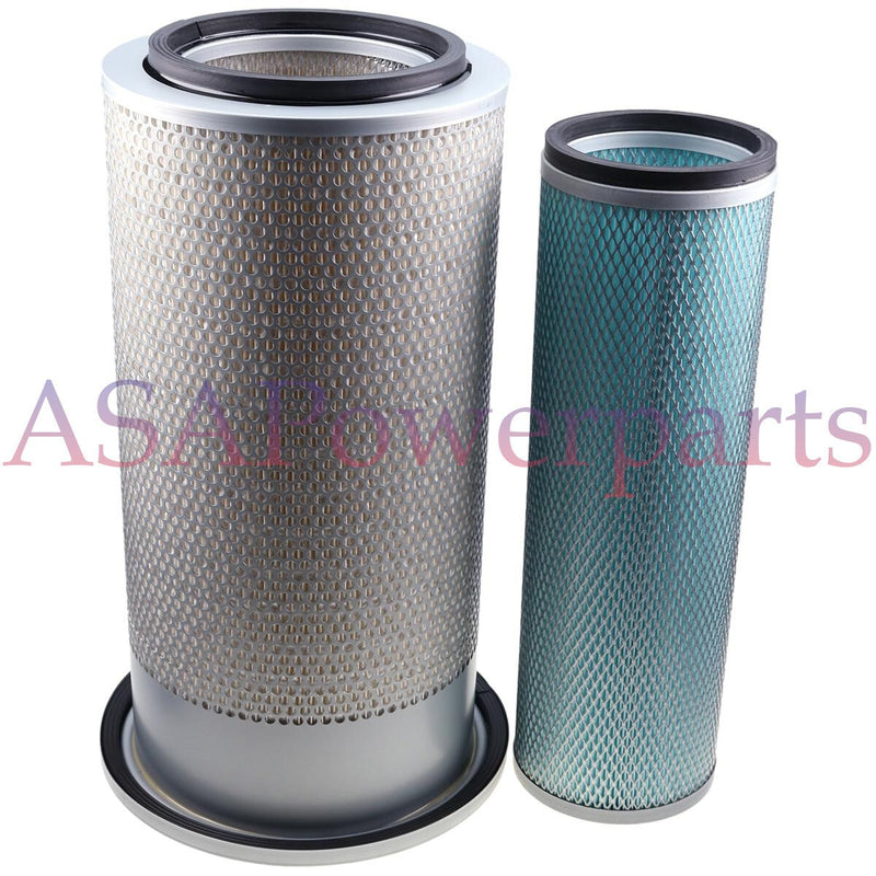 DURAFORCE Air Filter 600-181-6820 and 600-181-6730 for Komatsu Excavator PC200-6 PC220-6