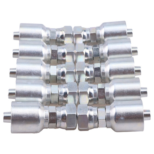 DURAFORCE 10X Hydraulic Hose Fitting With 3/8" Flat Face Seal Thread 1JS43-6-6 for Parker