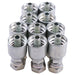 DURAFORCE 10X Hydraulic Hose Fitting With 3/8" Flat Face Seal Thread 1JS43-6-6 for Parker