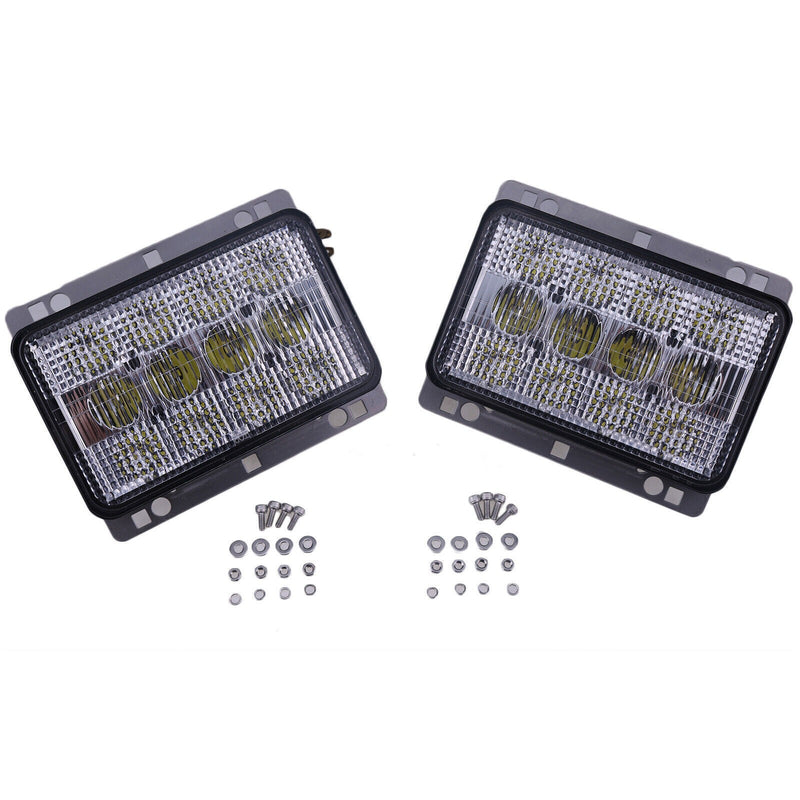 DURAFORCE 2X 6"x4" LED Headlights Front Hood Light AL152329 for John Deere 5225 5325 5425