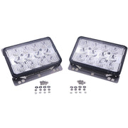 DURAFORCE 2X 6"x4" LED Headlights Front Hood Light AL152329 for John Deere 5225 5325 5425