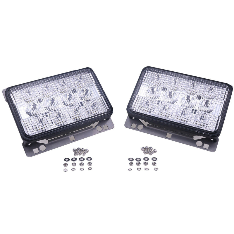 DURAFORCE 2X 6"x4" LED Headlights Front Hood Light AL152329 for John Deere 5225 5325 5425