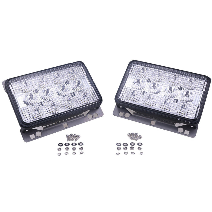 DURAFORCE 2X 6"x4" LED Headlights Front Hood Light AL152329 for John Deere 5225 5325 5425