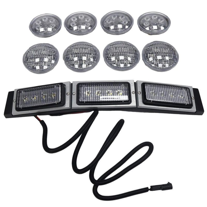 DURAFORCE 228W 12V 24V LED Coversion Kit Front Hood For John Deere 4050 4250 4450 4055