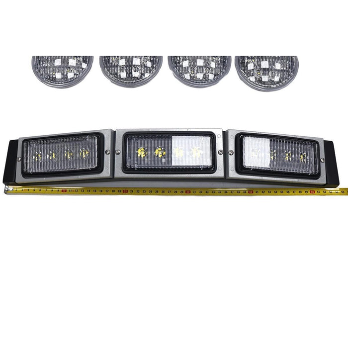 DURAFORCE 228W 12V 24V LED Coversion Kit Front Hood For John Deere 4050 4250 4450 4055