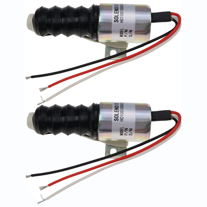 DURAFORCE 2PCS Fuel Shut off Solenoid SA-3865 1751ES-24E7ULB2S5 for Woodward