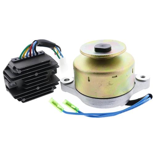 DURAFORCE 12V Alternator 15531-64017 w/ Rectifier Regulator 15531-64601 RS5101 for Kubota