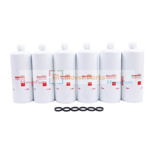 DURAFORCE 6PCS Fuel Water Separator Filter For Fleetguard FS1000 Cummins 3329289