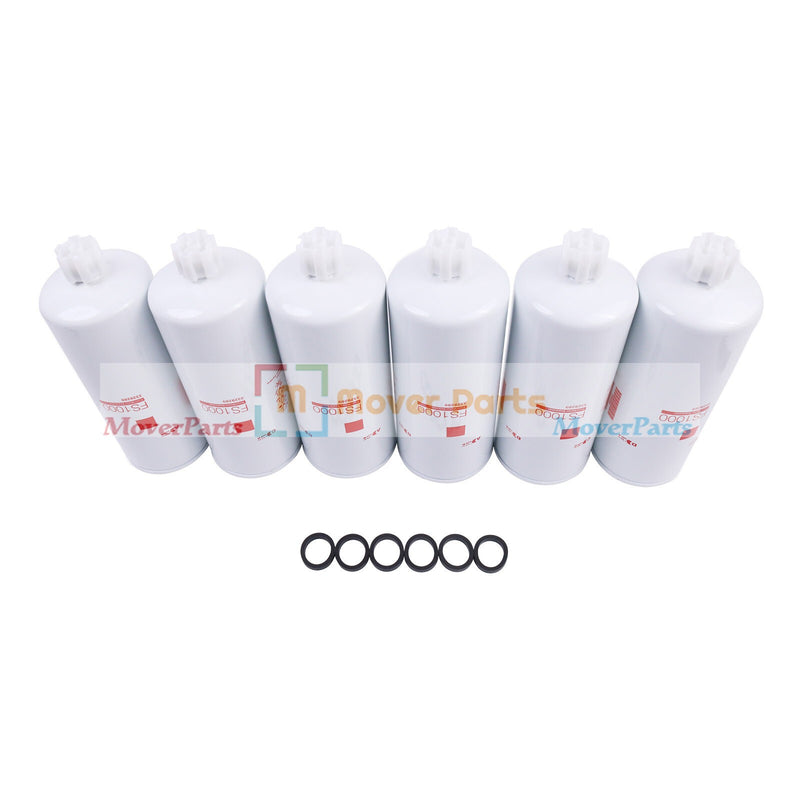 DURAFORCE 6PCS Fuel Water Separator Filter For Fleetguard FS1000 Cummins 3329289