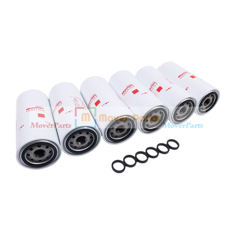DURAFORCE 6PCS Fuel Water Separator Filter For Fleetguard FS1000 Cummins 3329289