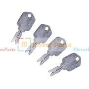 DURAFORCE (4) Forklift Key for Clark Yale Hyster Komatsu Gradall Gehl Crown 166 Hyster key