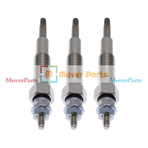 DURAFORCE 3 PCS Glow Plug SBA185366060 for New Holland Tractor 1215 1220 1320 1510 1900