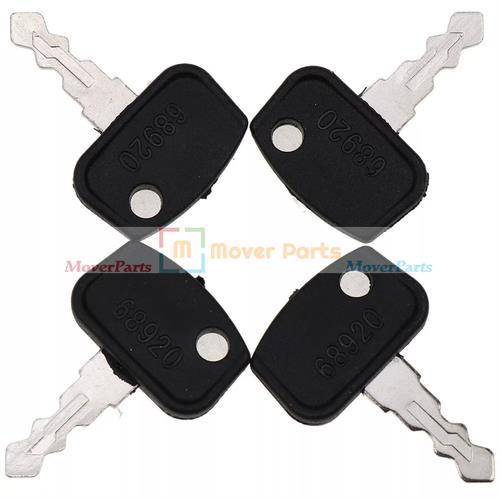DURAFORCE 4PCS Ignition Key 68920 for Kubota Utility Vehicles RTV400 RTV500 RTV900 RTV1140
