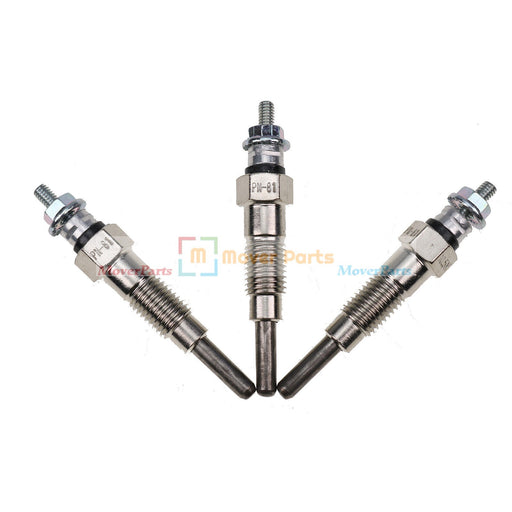 DURAFORCE 3X Glow Plugs 15951-65510 For Kubota G3200 G4200 G5200H G6200H GL-3500 GL-4500
