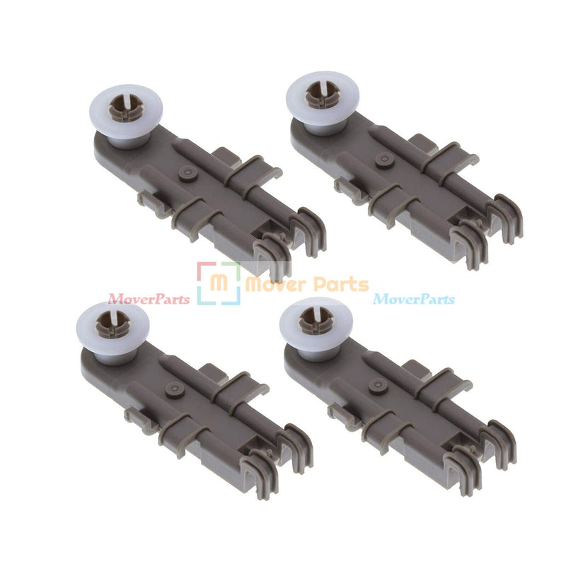 DURAFORCE 4PACK Upper Dishrack Wheel 8268743 for Whirlpool Kenmore KitchenAid Dishwasher