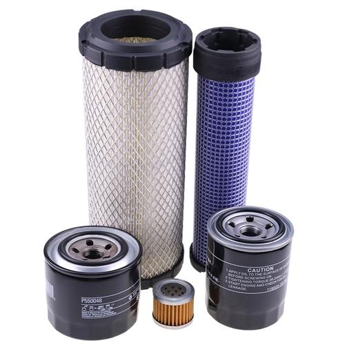 DURAFORCE Filter Kit for John Deere Compact Excavator 35D 50D with Yanmar 3TNV88-BNHB