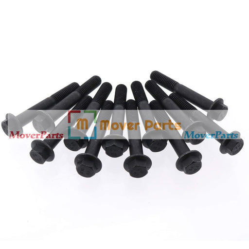 DURAFORCE 12Pcs Exhaust Manifold Bolt 3944593 for 94-98 Dodge 5.9L 12 Valve Cummins Engine