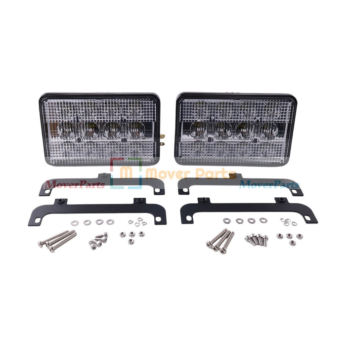 DURAFORCE 2X LED Headlight 3809346M91 3713799M91 for MF Tractors 6120 6130 8120 8140 8210