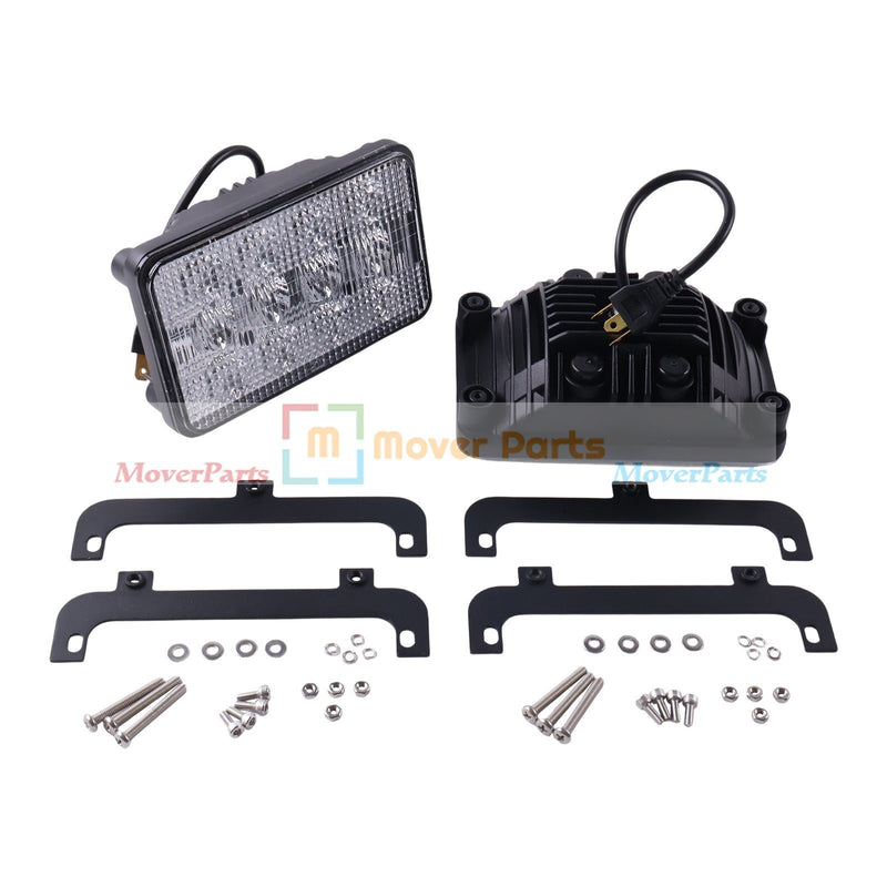 DURAFORCE 2X LED Headlight 3809346M91 3713799M91 for MF Tractors 6120 6130 8120 8140 8210