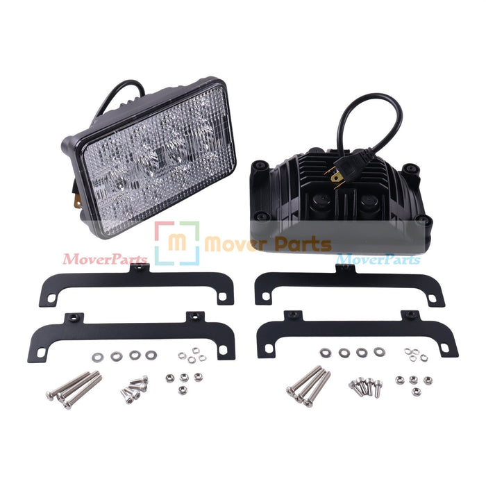DURAFORCE 2X LED Headlight 3809346M91 3713799M91 for MF Tractors 6120 6130 8120 8140 8210