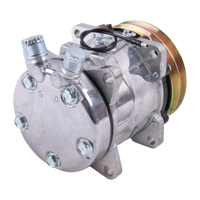 DURAFORCE 12V SD5H09 A/C Compressor 345-4547 For Caterpillar 236D 257D 262D 279D 289D 299D