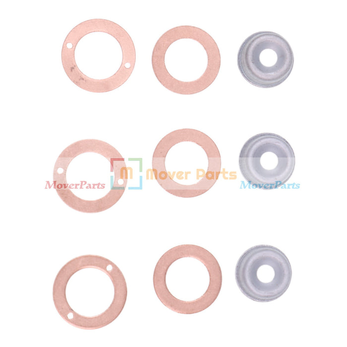 DURAFORCE 3 Cylinder Injector Seal Kit w/Heat Shield 19077-53650 for Kubota D662 D722