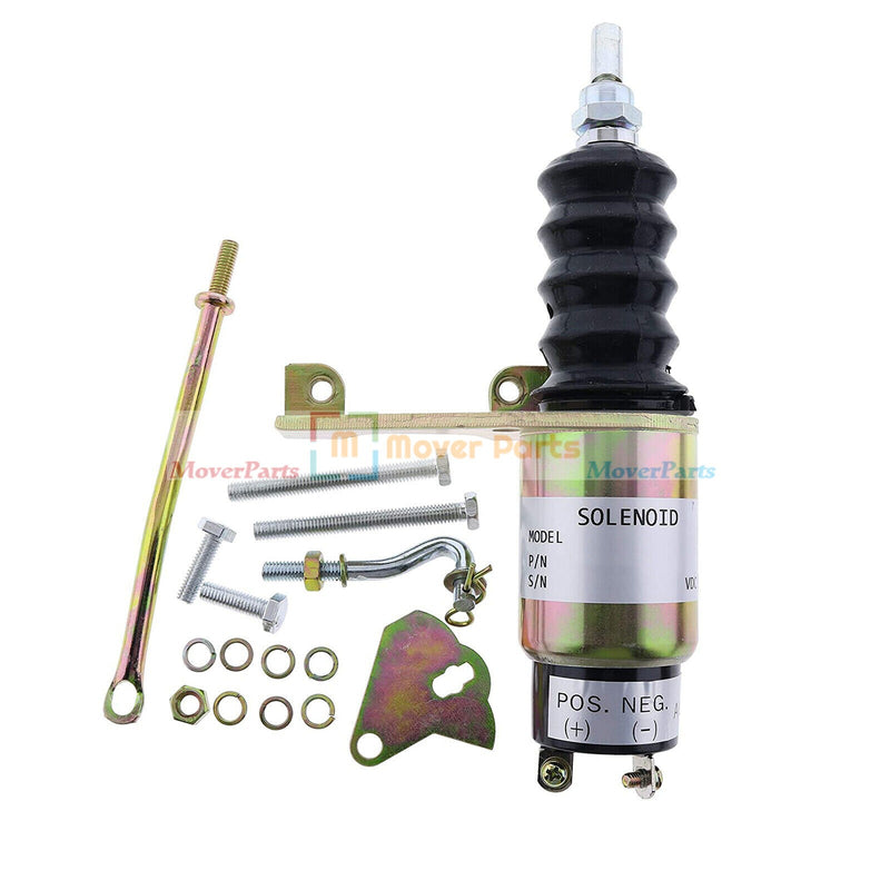 DURAFORCE 12V Shutdown Stop Solenoid 3740055 for JLG 40H 60H 70H 80H Deutz Engine F3L912