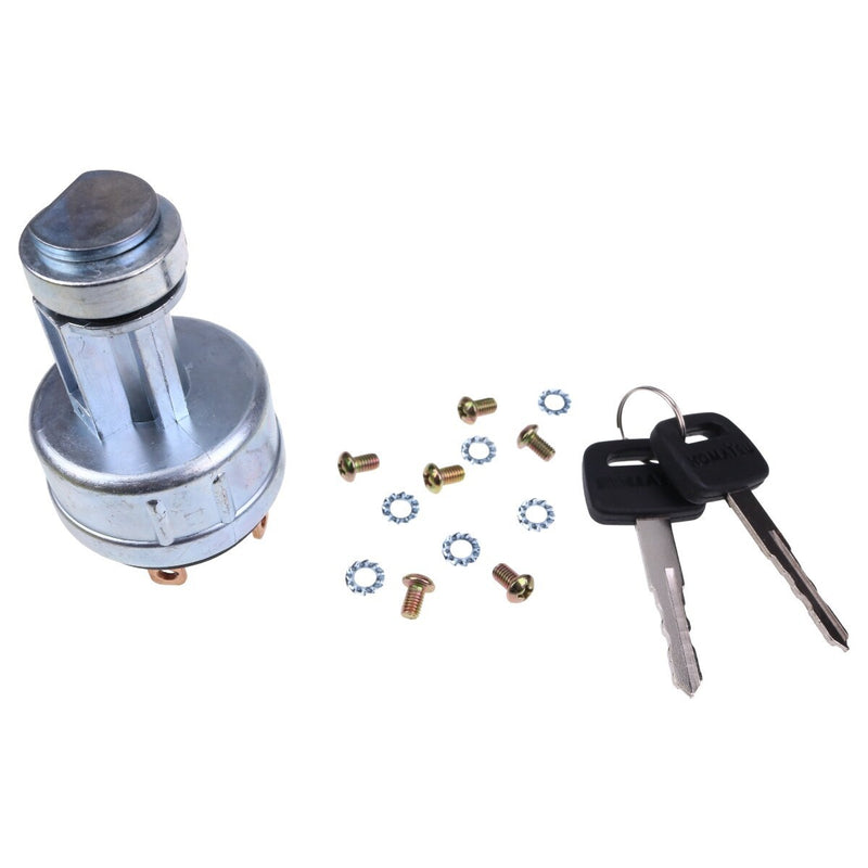 DURAFORCE For Komatsu Ignition Switch with 2 keys 08086-50000 08086-10000 08086-20000