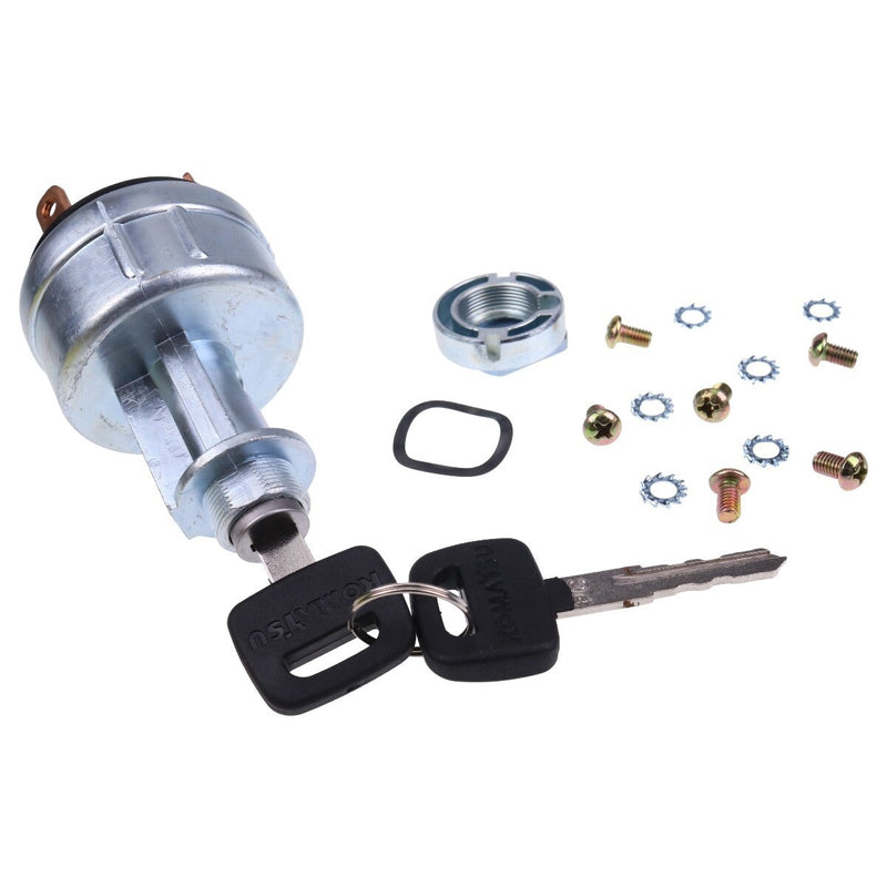 DURAFORCE For Komatsu Ignition Switch with 2 keys 08086-50000 08086-10000 08086-20000