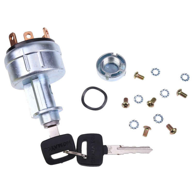 DURAFORCE For Komatsu Ignition Switch with 2 keys 08086-50000 08086-10000 08086-20000